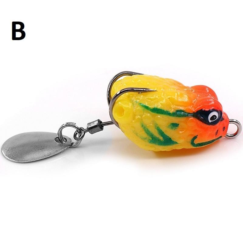 Mồi giả câu cá lóc, Nhái hơi mini câu cá lóc FROG TOKUSHIMA siêu nhậy - Đồ Câu DHS