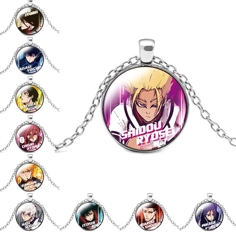 Vòng cổ Mặt Đá Quý Nhân Vật Hoạt Hình Anime BLUE LOCK