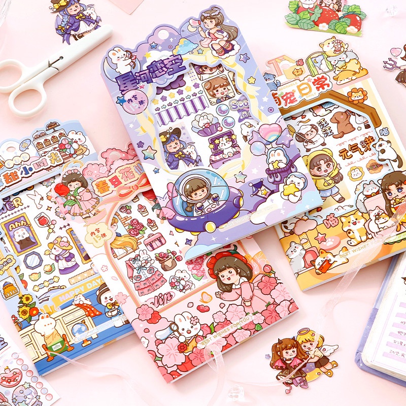 Hình Dán Nhân Vật Hoạt Hình Dễ Thương Đơn Giản Và Dễ Sử Dụng Để Trang Trí Phông Nền Cửa Hàng Tiện Lợi