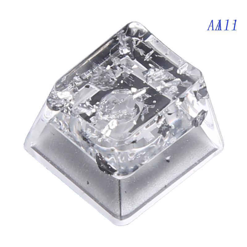 Nút Bàn Phím OEM R4 Thay Thế Bằng Nhựa Resin Bền Trong Suốt Màu Bạc Cho Nắp Phím Chơi Game 1