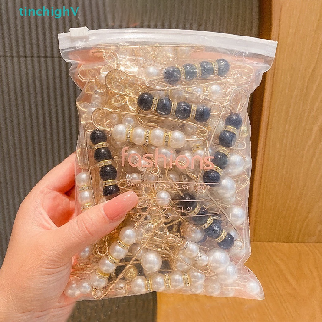 1 Bộ Ghim Cài Áo Đính Ngọc Trai Có Thể Điều Chỉnh Thời Trang Cho Nữ