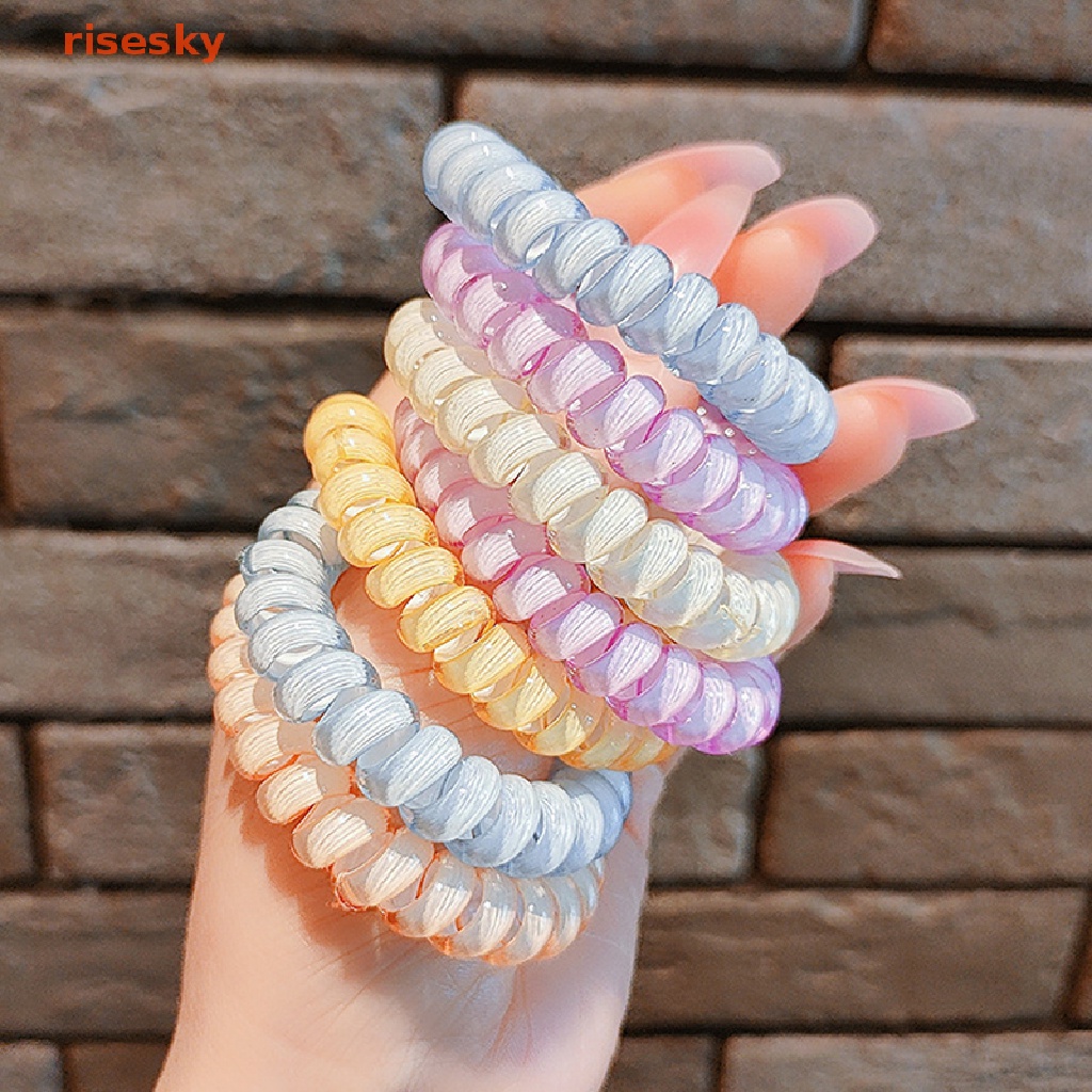 Dây Buộc Tóc Màu Thạch Trong Suốt Phong Cách Hàn Quốc Cho Nữ