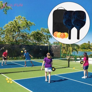 Bộ thể thao pickleball vợt bóng bộ 2 vợt 4 quả bóng pickleball có túi đựng nam nữ