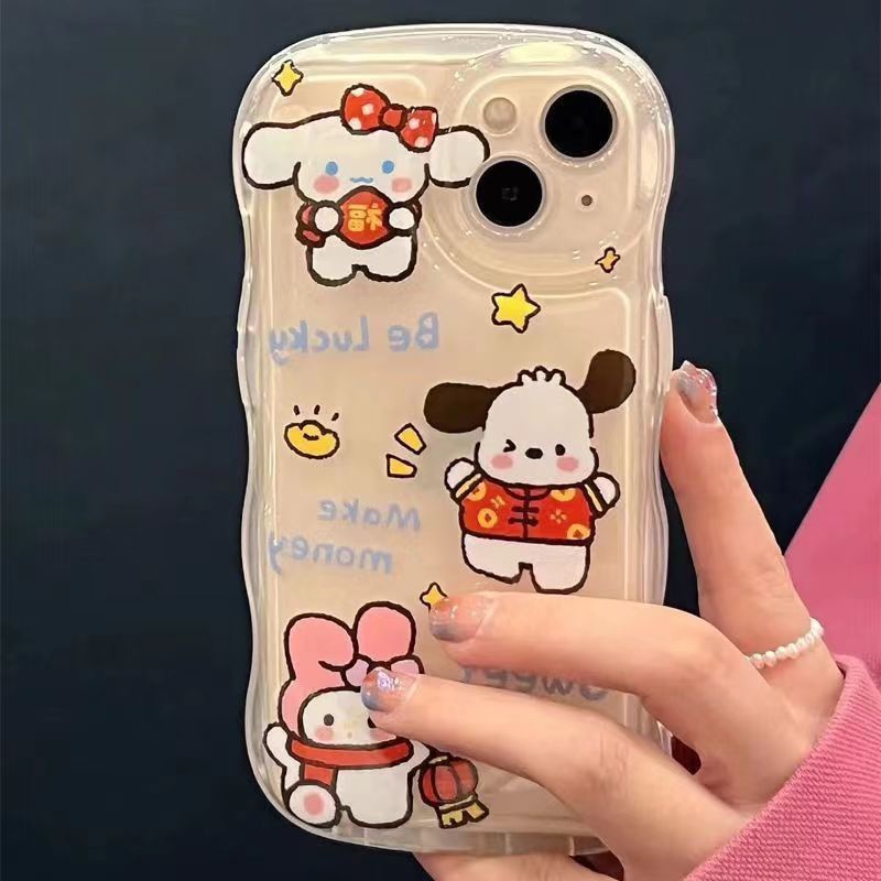 ✅Ốp Điện Thoại Trong Suốt Họa Tiết Hoạt Hình Sanrio Cho iPhone13 14promax 12 / 11 Xr 8Plus ZDA1