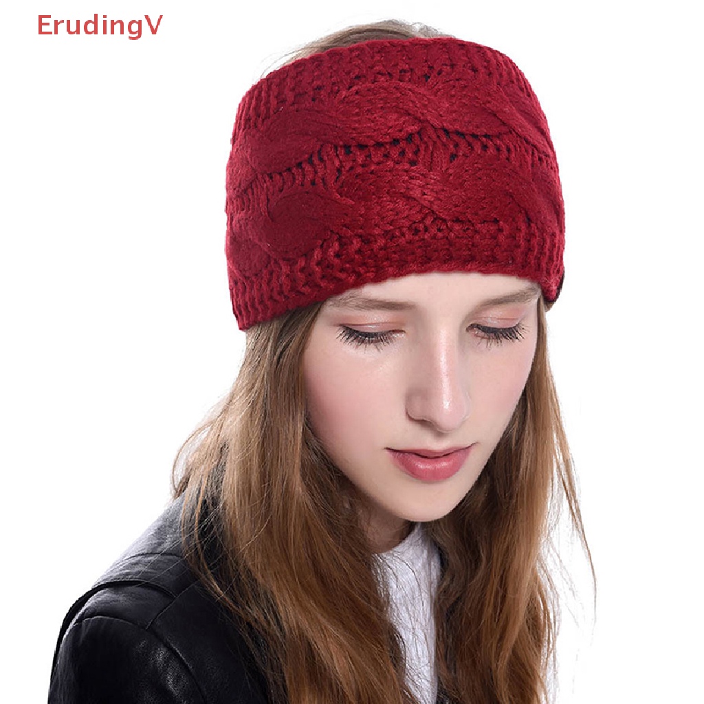 [ErudingV] Băng Đô Len Dệt Kim Rộng Giữ Ấm Tai Mùa Đông [Mới]