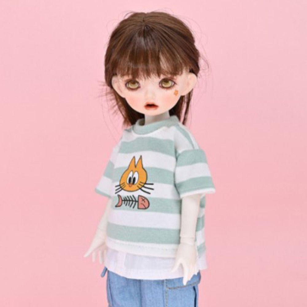 SUSANS Bộ Quần Áo Sọc Xinh Xắn Dành Cho Búp Bê Tỉ Lệ 1 / 6