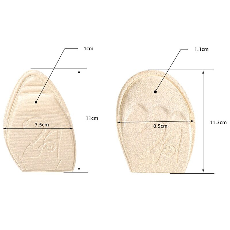 1 Cặp Đệm Lót Giày Cao Gót Giảm Đau Bằng Memory Foam