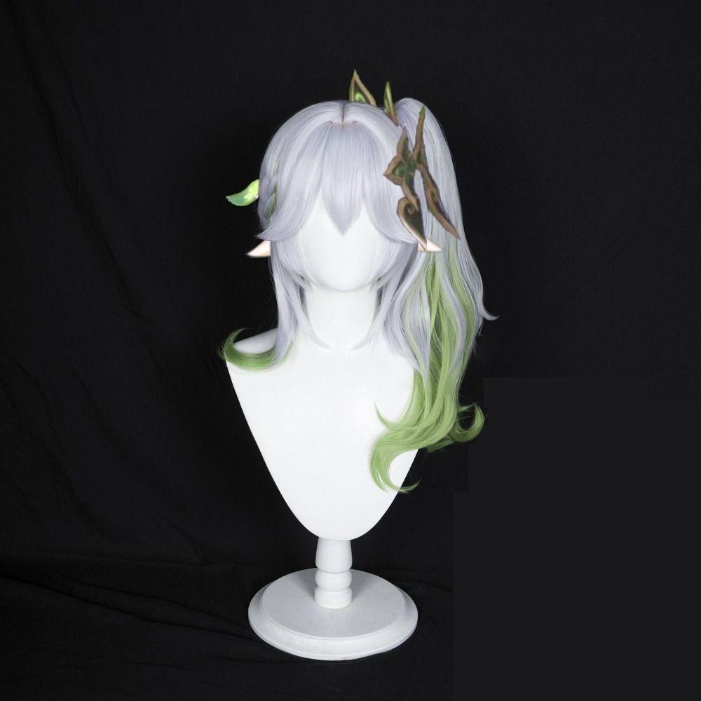 Tóc Giả Cosplay Đuôi Ngựa Nahida Bằng Sợi Tổng Hợp Cao Cấp Nhiều Màu Sắc