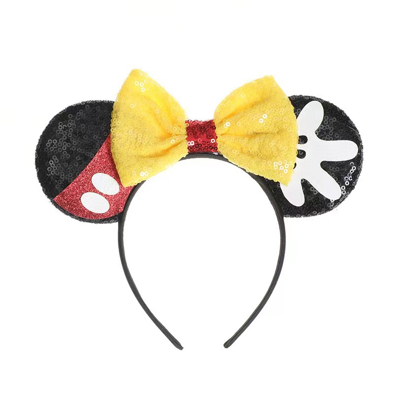 DISNEY Băng Đô Cài Tóc Hình Chuột Mickey / Minnie Dễ Thương Cho Người Lớn Và Trẻ Em