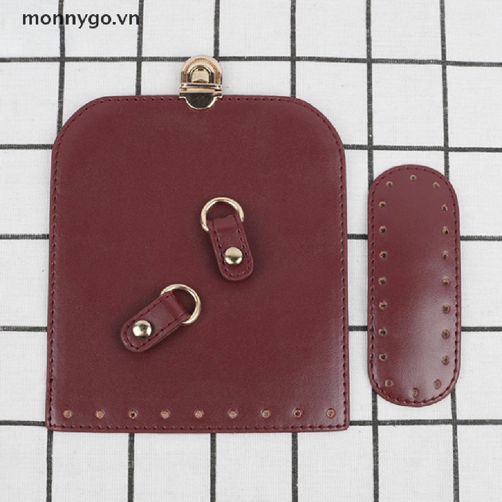 Monnygo 1 Set Túi Xách Bằng Da Thủ Công Kèm Dây Đeo DIY Cho Nữ