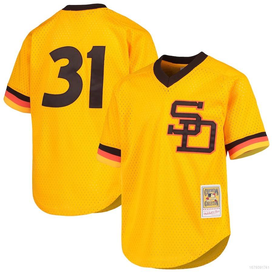 Áo Thun Bóng Chày HQ1 MLB San Diego Padres Dave Winfield Plus Size QH1