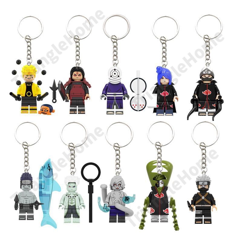 Móc Chìa Khóa Lego / Túi Xách / Balo Đi Học Hình Naruto 2023