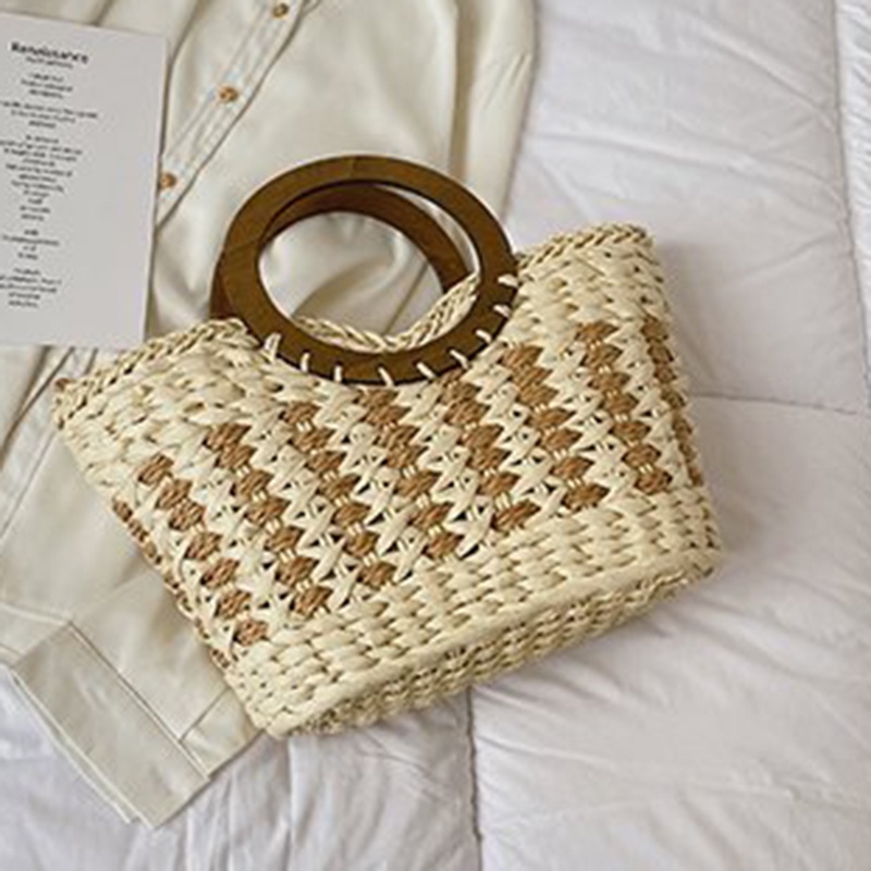 Ielgy Túi Xách Rơm Dệt Thiết Kế Hình Rau Củ Quả niche Dễ Phối Đồ Cho Nữ