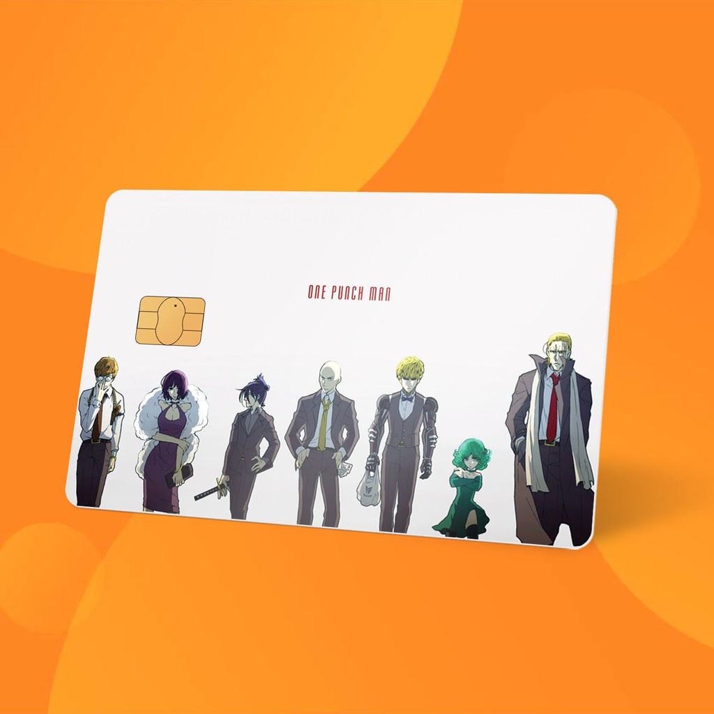 Miếng Dán Thẻ Card ONE PUNCH MAN | SKIN ATM, Thẻ Chung Cư Trang Trí - Chất Liệu Decal Vinyl Chống Nước