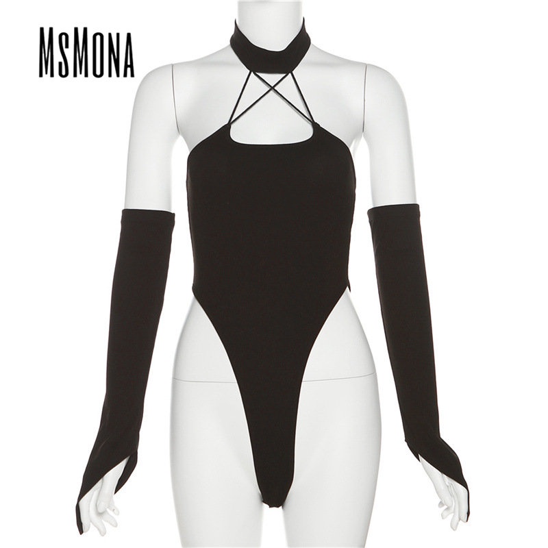 MsMona Bộ Áo Liền Quần Dáng Ôm Màu Trơn Thời Trang 2023 Dành Cho Nữ | BigBuy360 - bigbuy360.vn