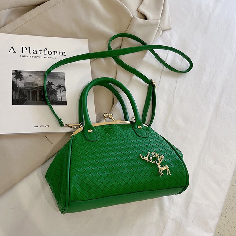 Túi Đeo Vai Vải Dệt Đơn Giản Phong Cách Pháp Cho Nữ