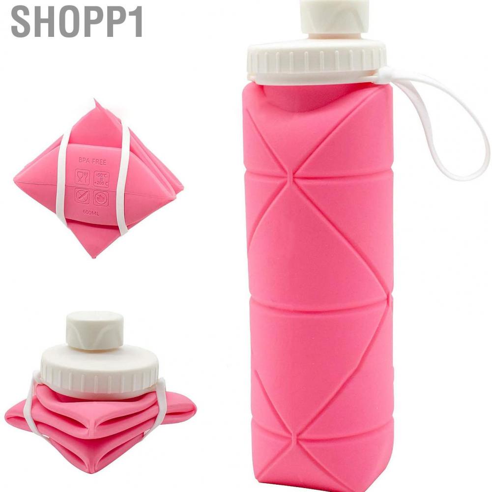 Shopp1 Collapsible Water Bottle Portable Mini Silicone Large Capacity Foldable Bottles for Outdoor Sports