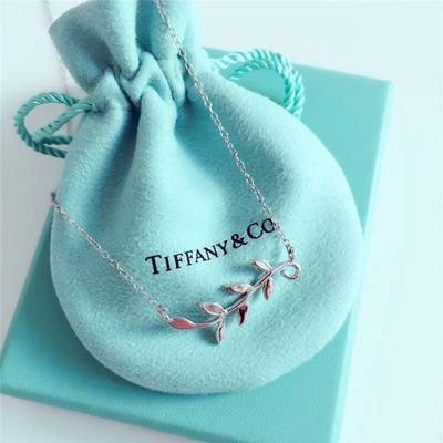 Vòng cổ Bạc Mặt Nhánh Lá Ô Liu Tiffany Exqui