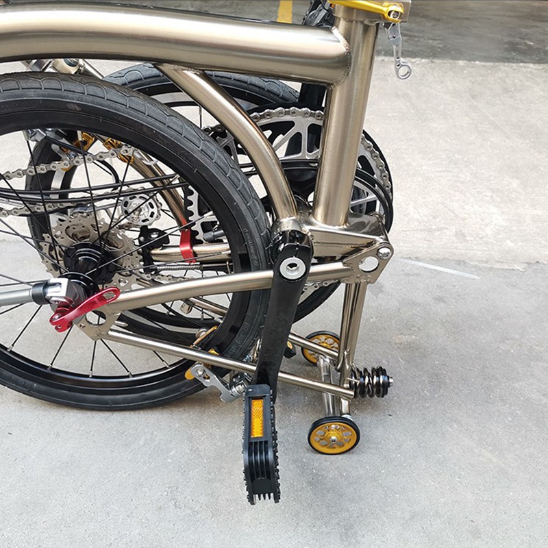 Bánh Xe Đạp Bằng Hợp Kim Nhôm Siêu Nhẹ Dễ Dàng Gấp Gọn Tiện Dụng Cho Brompton