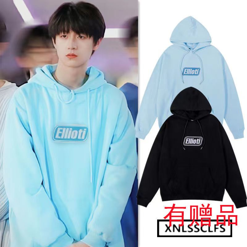 Tf Family Zhu Zhixin Áo Sweatshirt Dáng Rộng Mỏng Phong Cách Dân Tộc Phối Nhung Dày Dặn