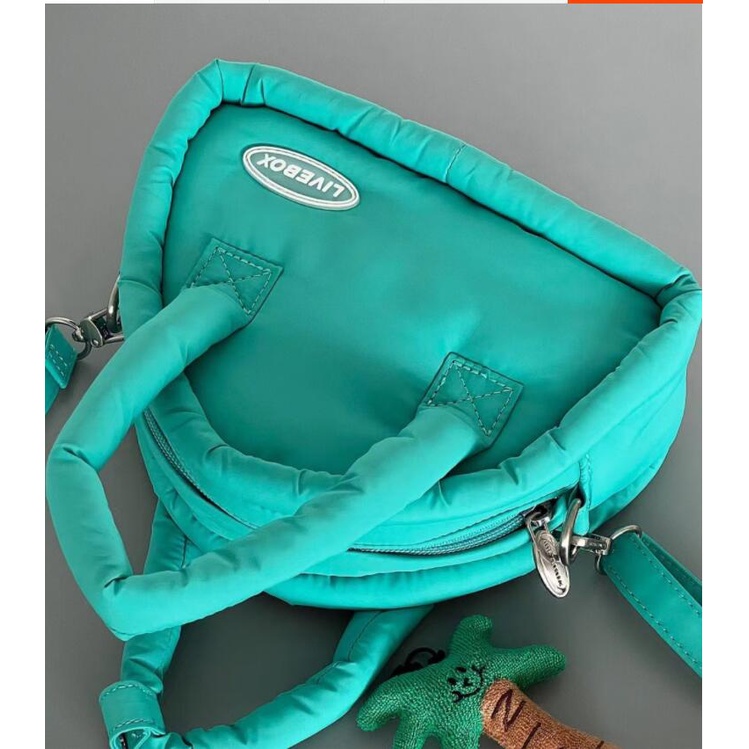 Túi Xách Đeo Chéo Mini Hình Tam Giác Mềm Mại Phong Cách Hàn Quốc 2023 Cho Nữ