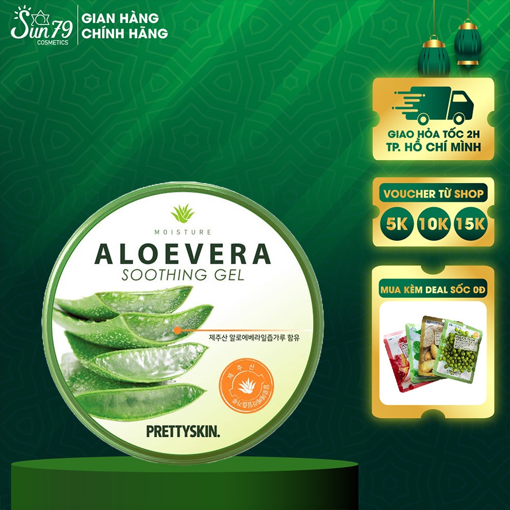 Gel Dưỡng Đa Năng Lô Hội Prettyskin Aloe Vera Soothing Gel 300ml - ALOE