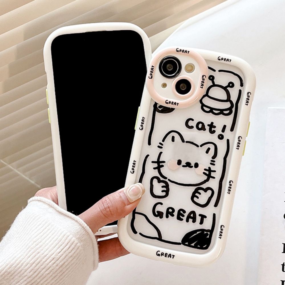 Ốp Điện Thoại TPU Mềm Dày Dặn Chống Sốc In Họa Tiết Graffiti Dễ Thương Dành Cho IPhone 11 12 13 14 Pro Max