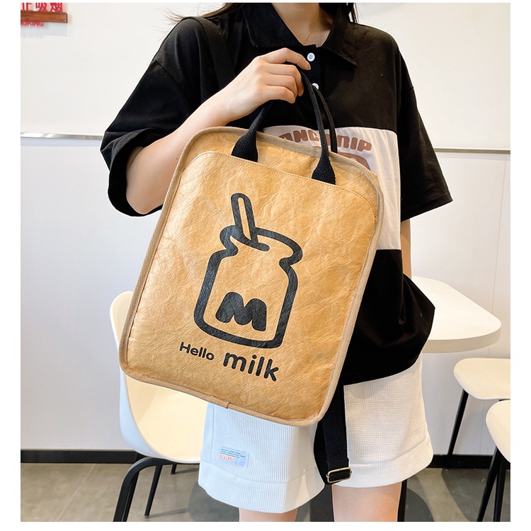 Ba Lô Da PU Đựng Laptop 15 Inch Phong Cách Nhật Bản