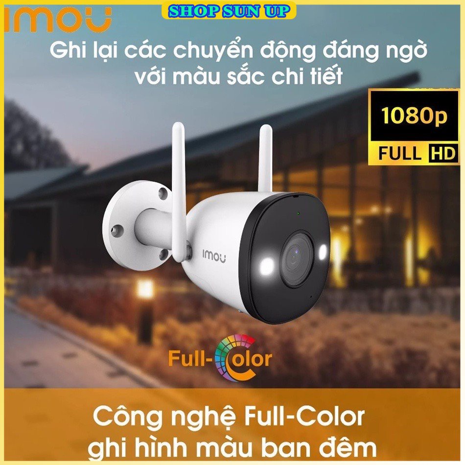 Camera imou F42FP F42P 4M 2K F22P F22FP G22P 1080p ngoài trời có màu míc thu âm phát hiện chuyển động bh 24th