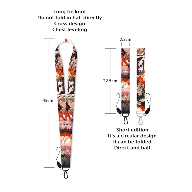 Unnyt Ốp Điện Thoại Có Ngăn Đựng Thẻ Kèm Dây Đeo In Hoạt Hình Gia Đình Anya Yor