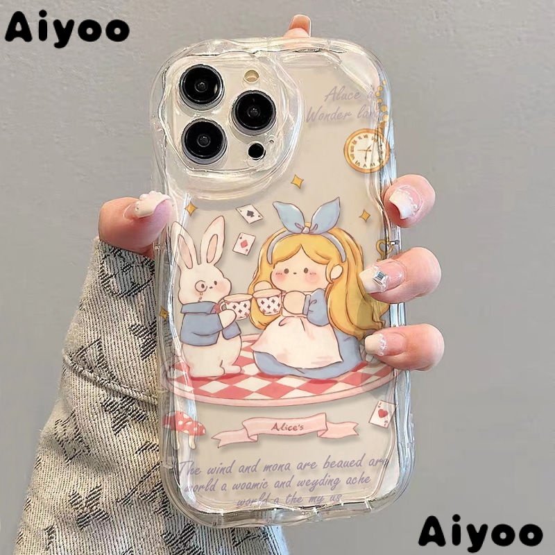 ✅Ốp Điện Thoại Mềm Trong Suốt Chống Sốc In Hình Alice Cho iPhone14 / 13promax 12 / 11 7 / 8p xsxr 5VPN