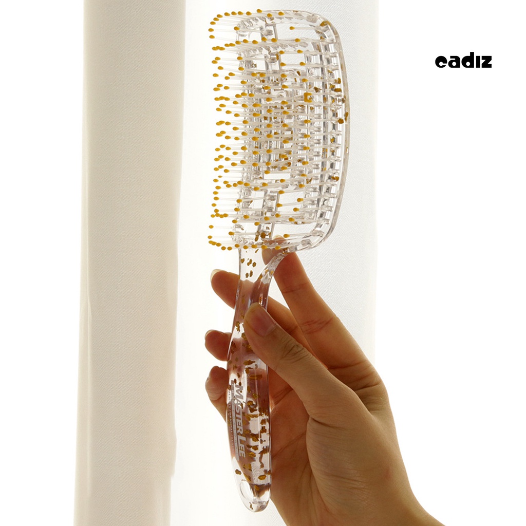 Lược Chải Tóc Tạo Kiểu Chống Tĩnh Điện Thiết Kế Dạng Cong Bằng Nhựa