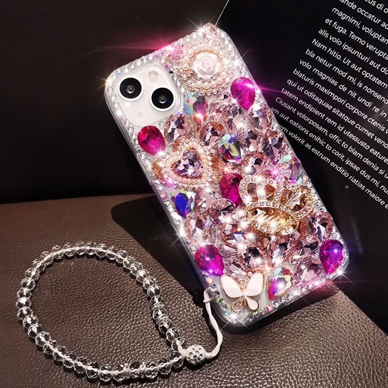 Ốp Điện Thoại Oppo Reno 10 8T 4G 5G Reno 8 7 4G 5G Reno 7Z 8Z 5G Reno 8 Pro 5G Hình Vương Miện Đính Đá Giả 3D Lấp Lánh