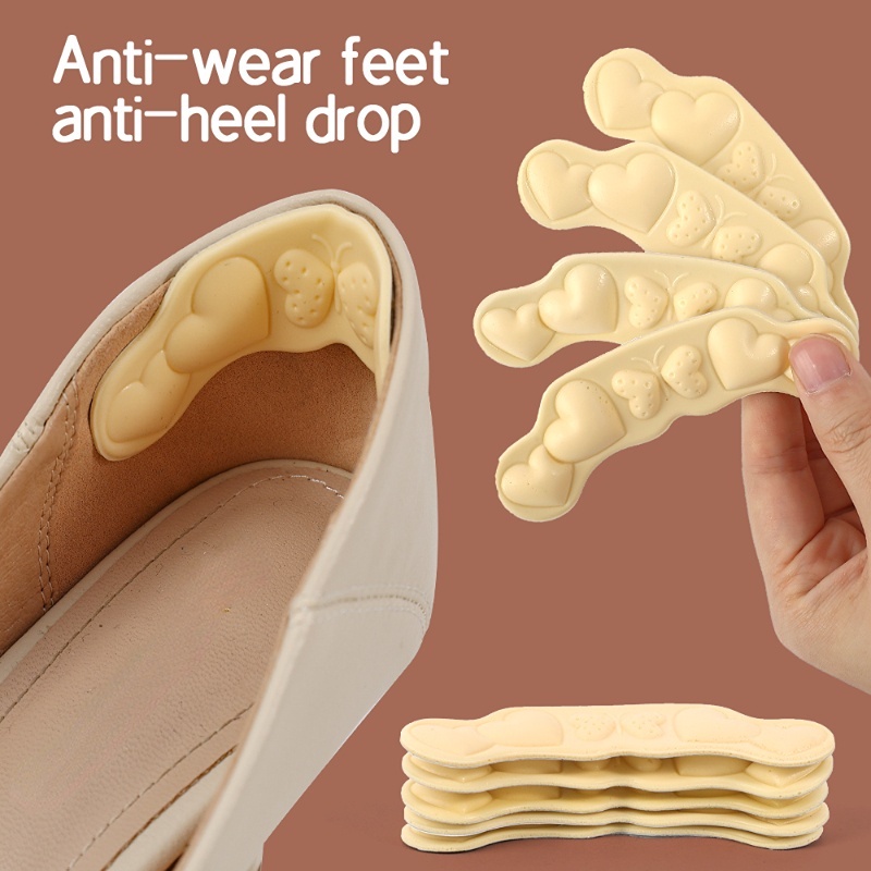 [Đặc trưng] Miếng Dán Bảo Vệ Gót Chân Mềm Mại Chống Mài Mòn Chống Rơi Có Thể Điều Chỉnh Dành Cho Giày Cao Gót