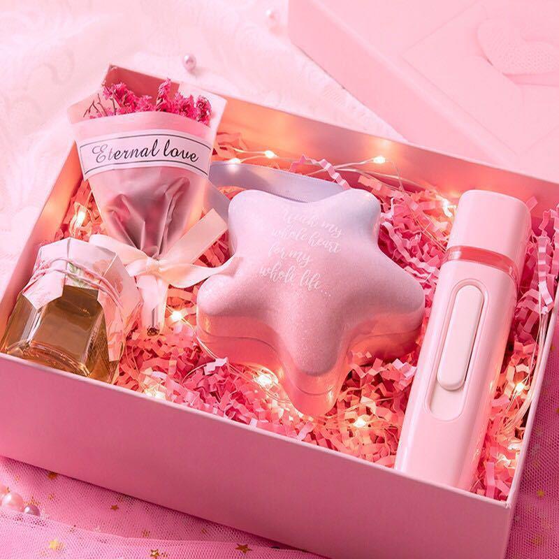 Hộp Quà Tặng Dây Đèn LED Bằng Đồng Trang Trí Bó Hoa Màu Sắc Tươi Sáng