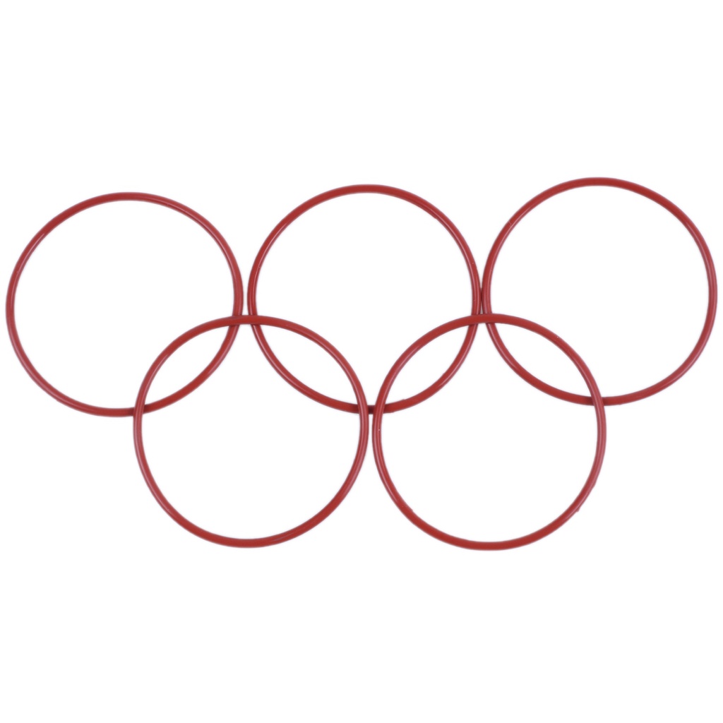 Bộ 10 Vòng Đệm Silicone Đỏ 55Mmx60Mmx2.5Mm &amp; 1X 110Mmx104Mmx3.5Mm