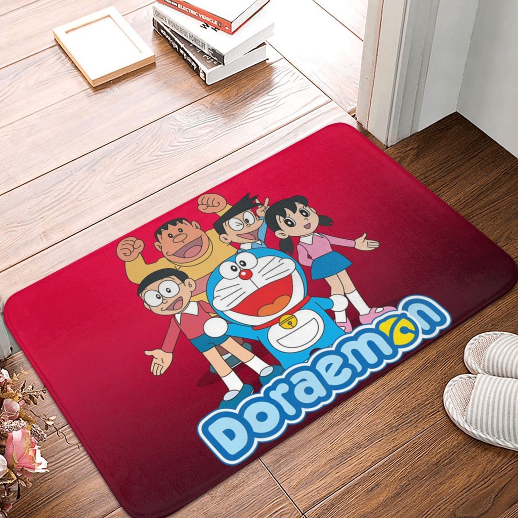 Thảm lót sàn Chống Trượt Hình Doraemon 40 * 60cm (16 * 24inch)