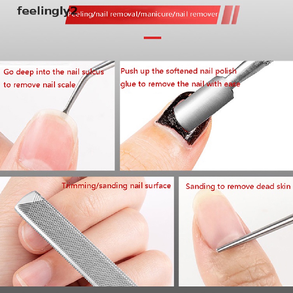 Set 4 Dụng Cụ Làm Móng Loại Bỏ Da Chết Tiện Dụng