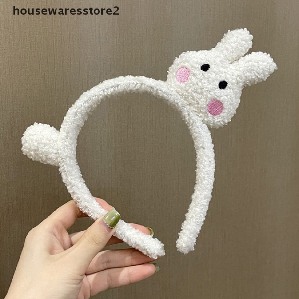 Băng Đô Cài Tóc / Trang Điểm / Rửa Mặt Họa Tiết Mèo / Thỏ Nhồi Bông Kiểu Hàn Quốc Dễ Thương Thời Trang Thu Đông 2022