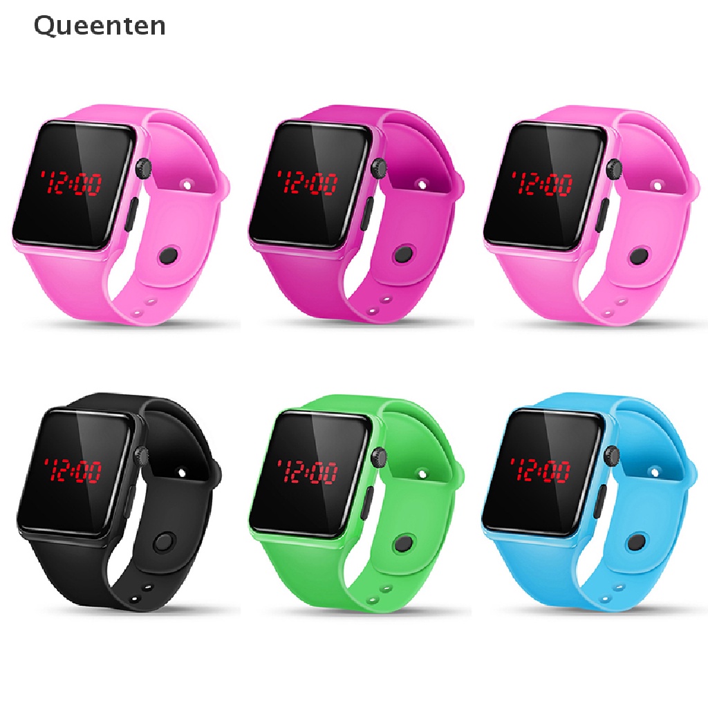 Đồng Hồ Điện Tử Dây Silicone Chống Nước Có Đèn LED Cho Trẻ Em