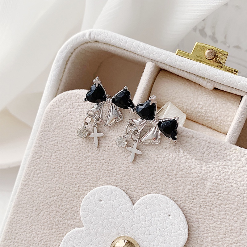 Khuyên Tai Nơ Đính Đá Thời Trang Sang Trọng Cho Nữ ​Trang Sức Vòng Cổ