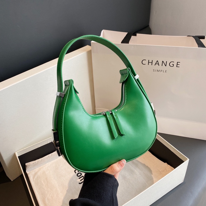 Túi Xách Đeo Vai / Kẹp Nách Phong Cách Thời Trang Pháp Đơn Giản Xinh Xắn Dành Cho Nữ