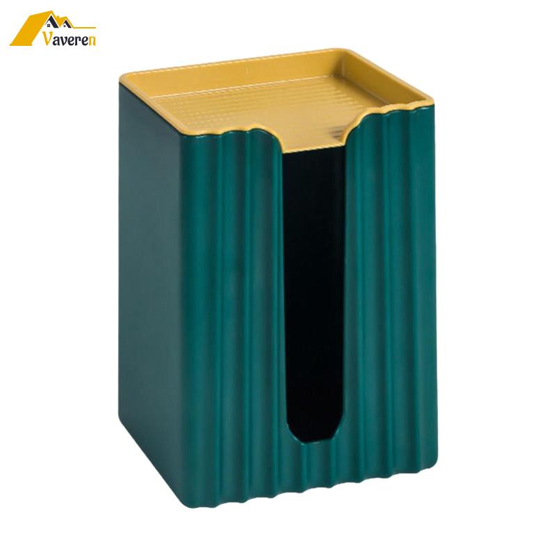 Vỏ Bọc Hộp Khăn Giấy Hình Chữ Nhật Có Nắp Đậy Sắp Xếp Gọn Gàng Cho Nhà Hàng / Ký T