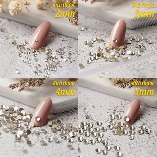 Hạt đá Pha lê 2mm, 3mm, 4mm Trang trí Móng tay, Ốp lưng, Giày dép (100 hạt)