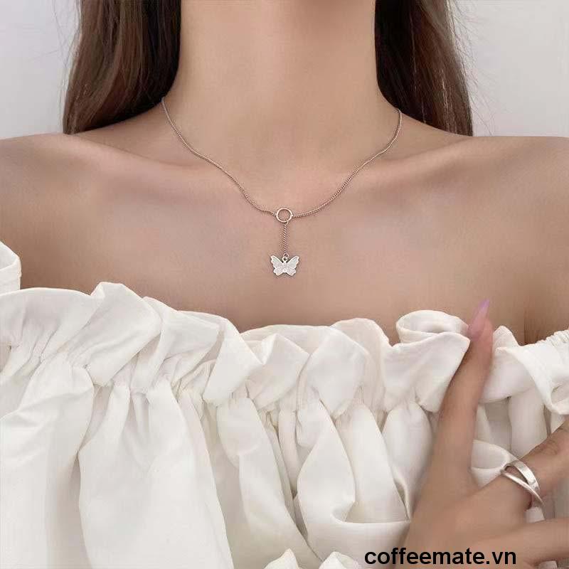 【coffeemate】⚡ Vòng cổ Cổ chuỗi xương cổ cổ nực phụ kiện chuỗi cổ