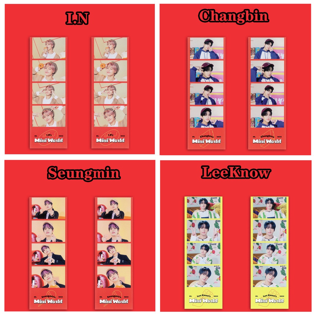 Bộ 8 Thẻ Hình Lomo Nhóm Nhạc STRAY KIDS 2023
