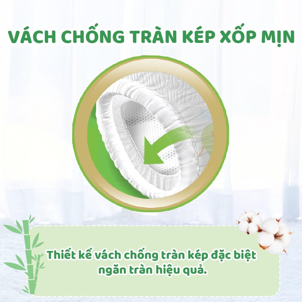 Tã/Bỉm Quần Molfix Super Jumbo M62/L54/XL48/XXL44 Lớp Thấm Hút Sợi Tre Tự Nhiên Và Bông Organic