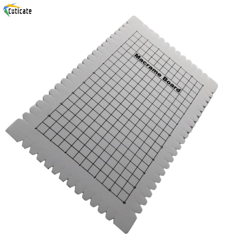 Bảng macrame gỗ Cuticate 6.29x9.64x0.78in thắt dây trang trí thủ công DIY