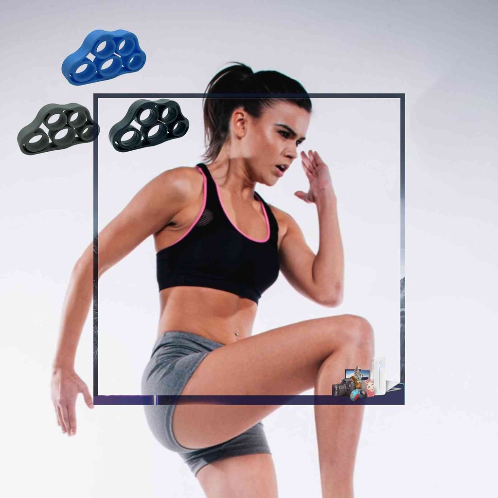 Bộ 3 Vòng Silicone Đeo Ngón Tay Tập Phục Hồi Chức Năng