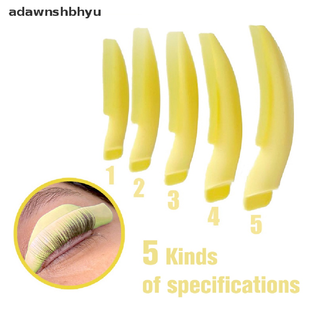 Bộ 5 Cặp Đệm Silicone Uốn Cong Lông Mi Có Thể Tái Sử Dụng